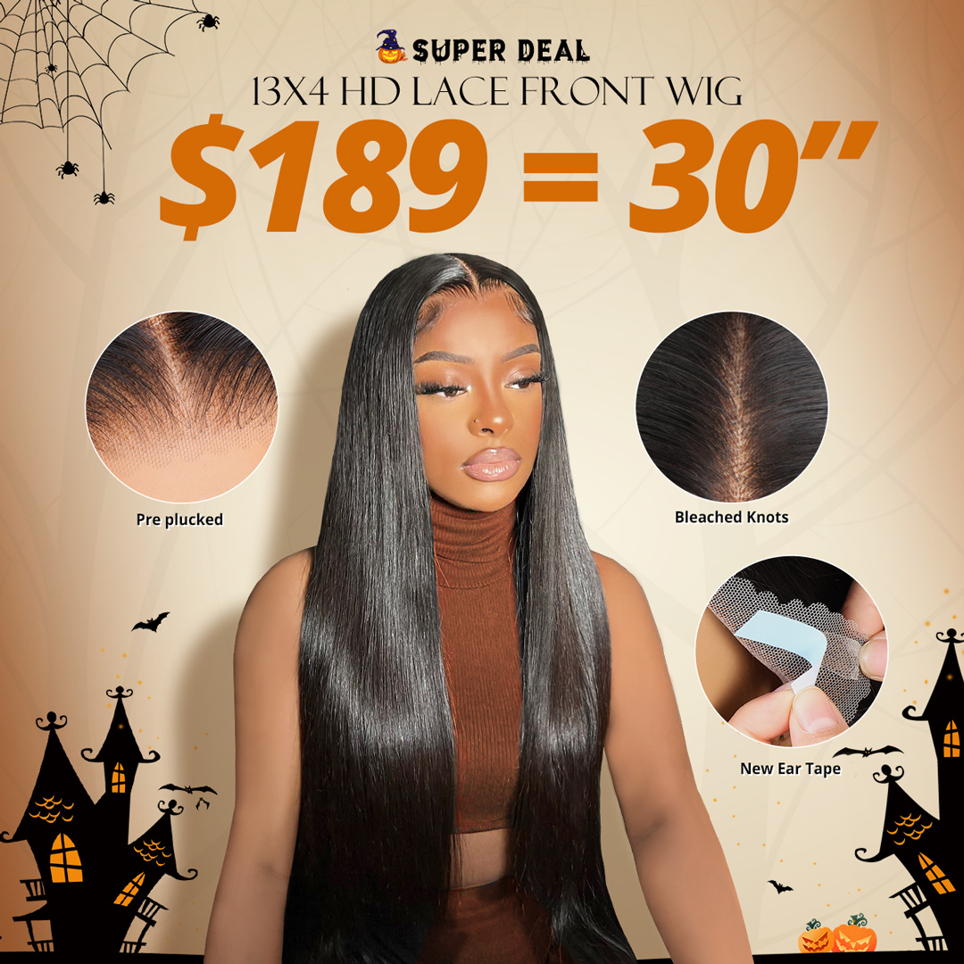 [30"=$189] Lolly 30 36 inch Long 13x4 HD Lace Front Wigs Ready to Wear Glueless Pre Plucked Pre Bleached Knots Human Hair Wigs Flash Sale